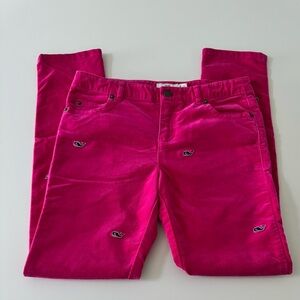 Vineyard Vines Girls Pink Velvet Jeans